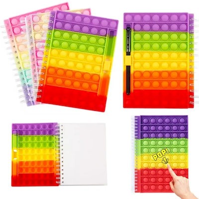 Picture of A5 POP IT STRESS RELIEVER CUTE JOURNALS with Pen