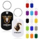 OVAL SHAPE PVC KEY HOLDER KEYRING image 2