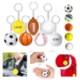 SPORTS BALL STRESS RELIEVER KEYRING CHAIN image 2