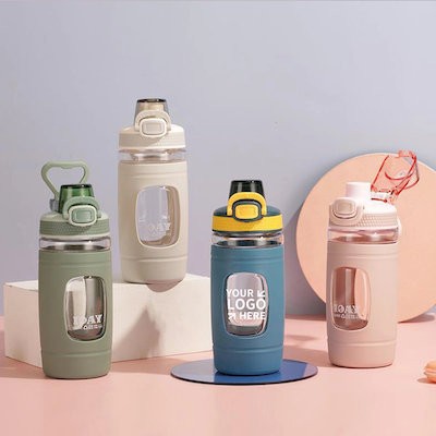 Picture of 19OZ ADULT CHILDRENS POP-COVER HANDLE WATER BOTTLE