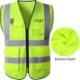 HIGH VISIBILITY REFLECTIVE SAFETY SECURITY VEST image 2