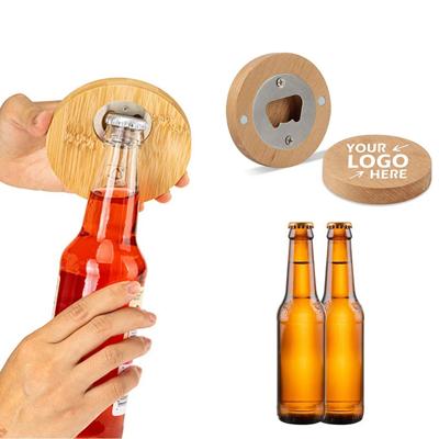 Picture of BAMBOO COASTER with Bottle Opener