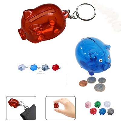 Picture of PETCH PIGGY BANK KEYRING CHAIN