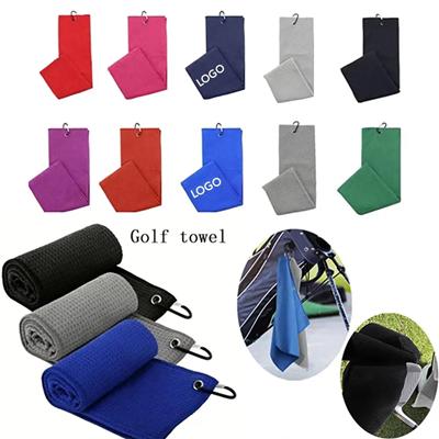 Picture of EMBROIDERED WAFFLE GOLF TOWELS with Carabiner Clip