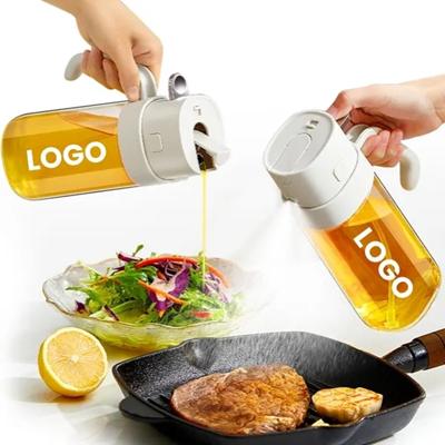 Picture of 550ML GLASS AUTO FLIP CAP OLIVE OIL DISPENSER BOTTLE