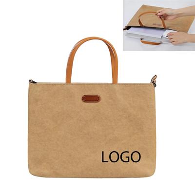 Picture of WASHABLE KRAFT PAPER LAPTOP BAG