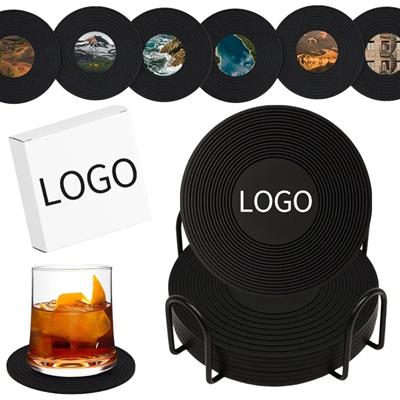 Picture of VINTAGE VINYL RECORD SILICON COASTER