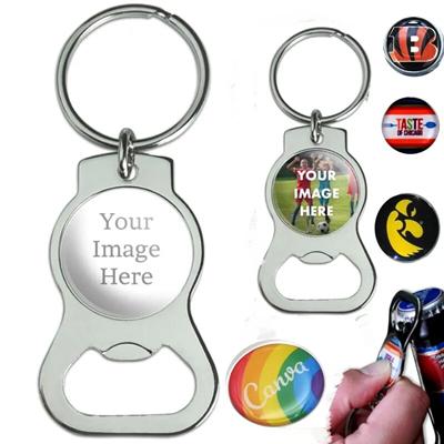 Picture of NICKEL KEYTAG W & BOTTLE OPENER