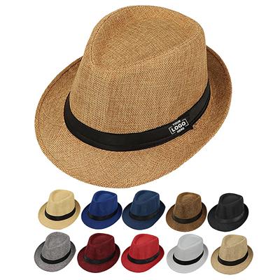 Picture of UNISEX VINTAGE TWILL PANAMA FEDORA HAT