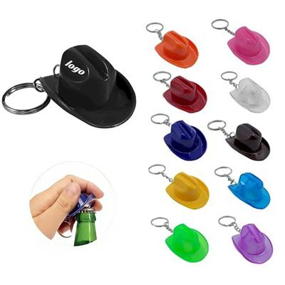 Picture of COWBOY HAT BOTTLE OPENER KEYRING CHAIN