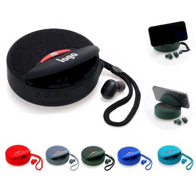 Picture of 2 -IN- 1 PORTABLE BLUETOOTH CORDLESS SPEAKER with Earbuds