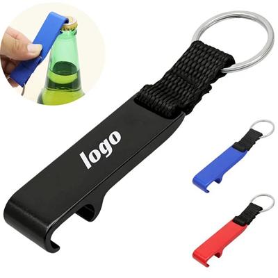 Picture of BOTTLE OPENER KEYRING CHAIN with Webbing Strap