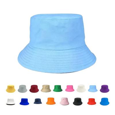 Picture of CUSTOM EMBROIDERY COTTON BUCKET HAT ADJUSTABLE SUN CAP