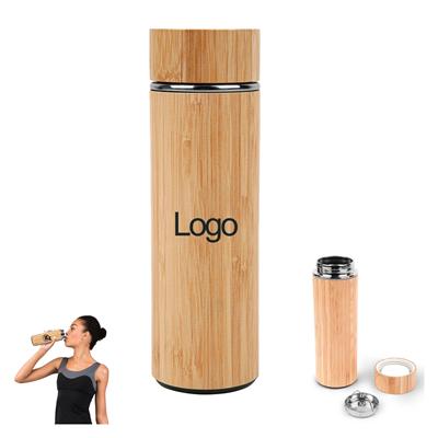 Picture of 16 OZ VACUUM SEALED BAMBOO BOTTLE