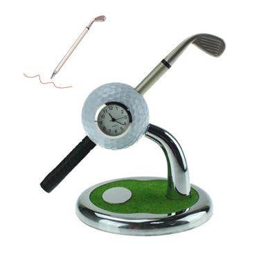 Picture of GOLF CLUB DESK PEN STANDS with Clock Base