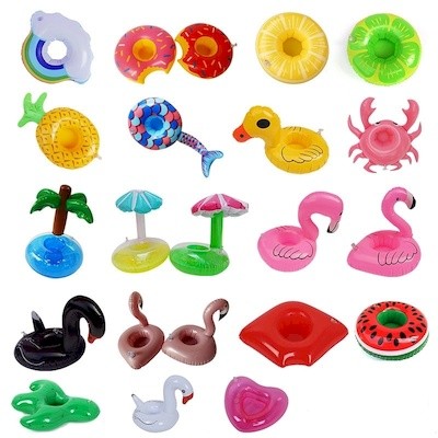 Picture of WHALE INFLATABLE COASTERS & SWIMMING POOL DRINK HOLDER.