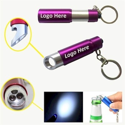 Picture of LED KEYRING CHAIN TORCH ALUMINUM BOTTLE OPENER