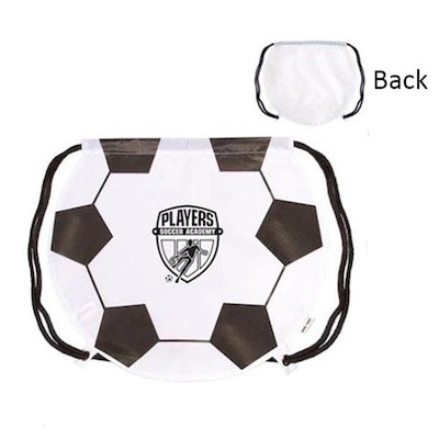 Picture of 210D POLYESTER FOOTBALL DRAWSTRING BACKPACK RUCKSACK