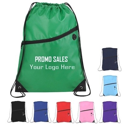 Picture of ZIPPER DRAWSTRING TOTE BAG