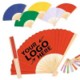 Picture of FULL COLOR FOLDING PAPER FAN with Bamboo Handle