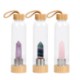 Picture of GLASS WATER BOTTLE with Bamboo Lid