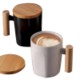 Picture of CERAMIC POTTERY COFFEE CUP with Wood Handle