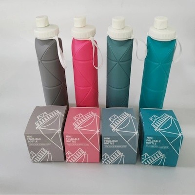 Picture of 20 OZ HIGH QUALITY HOT SALE COLLAPSIBLE SILICON WATER BOTTL.