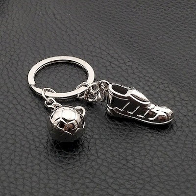 Picture of FOOTBALL SHAPE KEYRING CHAIN with Shoes & Football Keyring