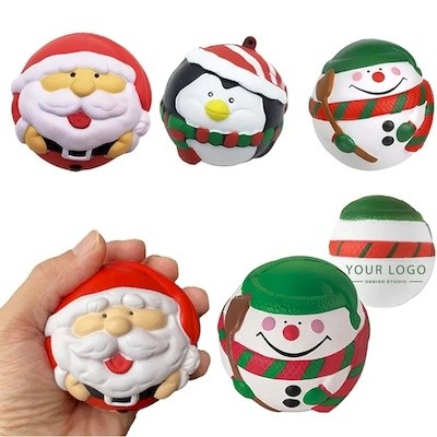 Picture of PRIME LINE HOLIDAY CHRISTMAS FATHER CHRISTMAS SANTA SHAPE STRESS BALL