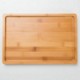 SQUARE WOOD DINNER PLATE image 2