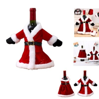 Picture of CHRISTMAS WINE BOTTLE COVER