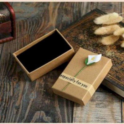 Picture of MANUFACTURER RETRO KRAFT PAPER JEWELRY BOX CREATIVE RING