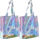 PVC LASER TRANSLUCENT TOTE BAG image 2