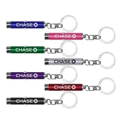 Picture of 2-IN-1 LASER POINTER LED TORCH KEYRING CHAIN