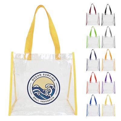 Picture of CLEAR TRANSPARENT STADIUM SECURITY OPEN TOTE.