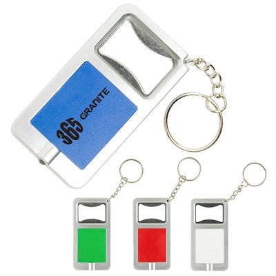 Picture of BOTTLE OPENER LED TORCH KEYRING CHAIN