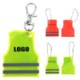 VARIOUS REFLECTIVE VEST SHAPE KEYRING CHAIN image 2