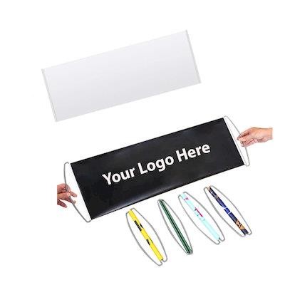 Picture of CUSTOM RETRACTABLE HAND HELD SCROLLING BANNER.