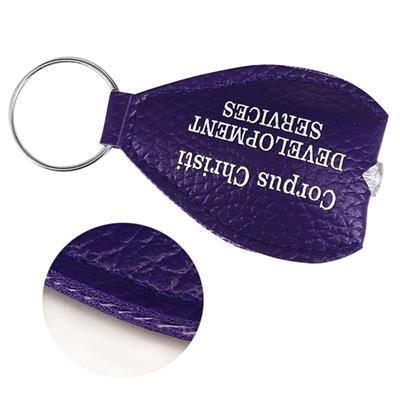 Picture of LED PU LEATHER KEYRING CHAIN