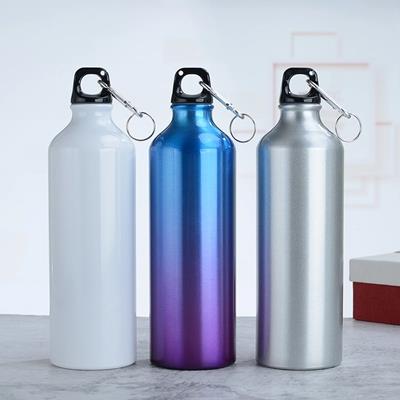 Picture of 25 OZ ALUMINUM WATER BOTTLE W & CARABINER & TWIST CAP