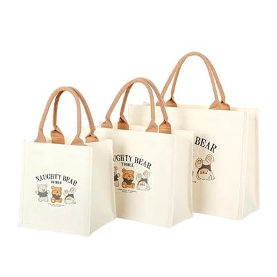Picture of STRUCTURED CANVAS HAND TOTE BAG