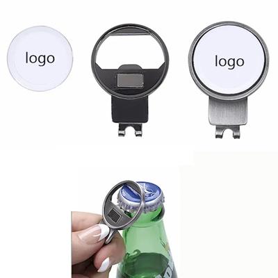 Picture of CUSTOM LOGO BOTTLE OPENER GOLF HAT CLIP with Ball Marker