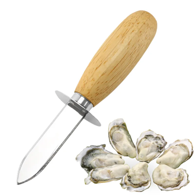 Picture of WOOD HANDLE OYSTER SHUCKING KNIFE