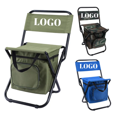 Picture of 3-IN-1 PORTABLE FOLDING CHAIR THERMAL INSULATED ICE BAG AND BACKREST