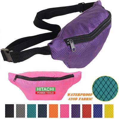 Picture of WATERPROOF RIBSTOP WAIST FANNY PACKS W & 1 ZIPPER, 13 INCHW X 6 INCHH