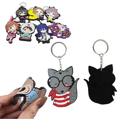 Picture of CUSTOM SHAPE PVC KEYCHAINS