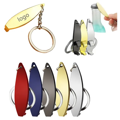 Picture of METAL SURF BOARD BOTTLE OPENER KEYRING CHAIN