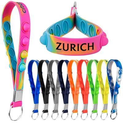 Picture of ANTI-LOST STRESS RELIEF SILICON KEYRING CHAIN WRIST BAND
