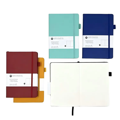 Picture of A5 HARDCOVER RULED NOTE BOOK with Elastic Rubber Band