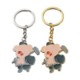 METAL PIG KEYRING CHAIN image 2